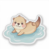 Sticker Cute Kawaii Otte (Devant)