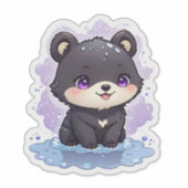 Sticker Cute Kawaii Teddy Bear (Devant)