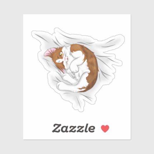 Sticker Cute Kitten (Feuille)