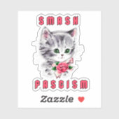 Sticker Cute Kitten - Fascisme Smash (Feuille)