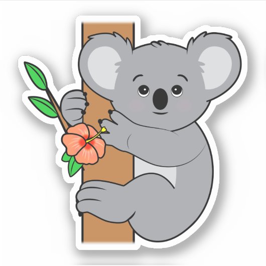 Sticker Cute Koala (Devant)