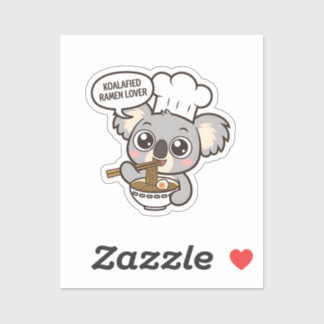 Sticker Cute Koala profitant de Ramen