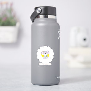 Sticker Cute koala sur fleur marguerite Animaux Amoureux