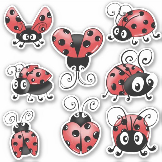 Sticker Cute Ladybug (Devant)
