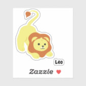 Sticker Cute Leo (Feuille)