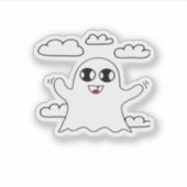 Sticker Cute Little Boo Style Créatif (Devant)