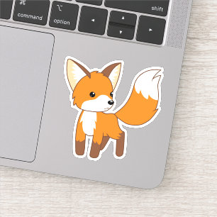Sticker Cute Little Fox