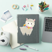 Sticker Cute Llama, Alpaca, Petite Llama, Llama Avec Casqu (Couverture iPad)