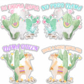 Sticker Cute Llama avec des paroles d'Humour ludique Llama (Devant)