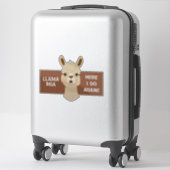 Sticker Cute Llama Mia (Sur valise)