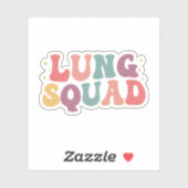 Sticker Cute Lung Squad (Feuille)