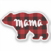 Sticker Cute Mama ours design mère cadeau de jour (Devant)