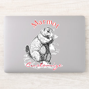 Sticker Cute Marmot Animal Thunder_Cove