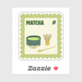 Sticker Cute Matcha Stamp (Feuille)