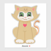 Sticker Cute Melin Kitty Chat (Feuille)