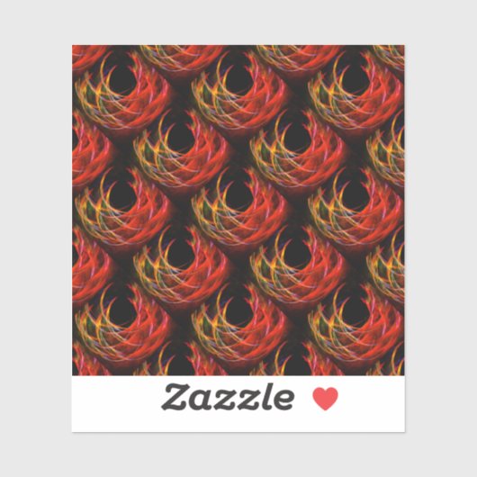 Sticker Cute Modern Boho Elegant Abstract Art Pattern #503 (Feuille)