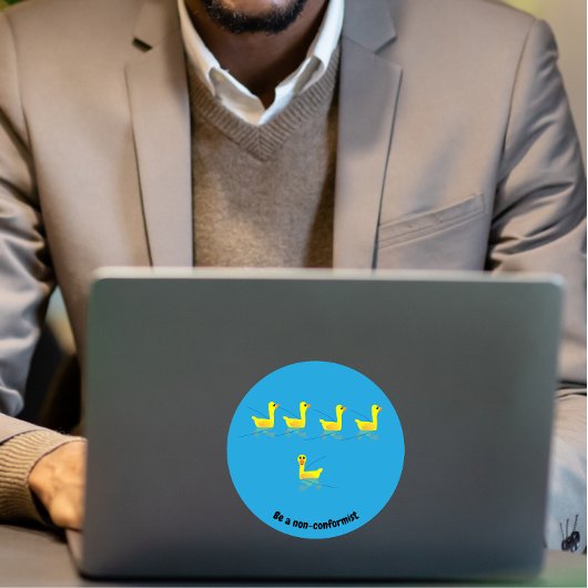 Sticker Cute Motivational Ducks