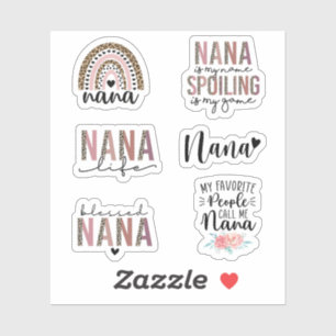 Sticker Cute Nana, Cadeau pour grand-mère, Cadeau grand-mè
