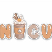 Sticker Cute NICU Café Halloween design (Devant)