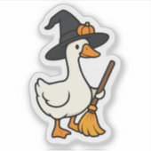 Sticker Cute oie d'Halloween (Devant)