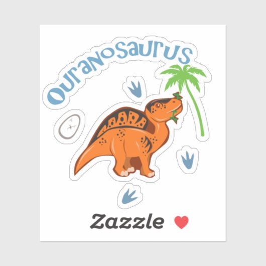 Sticker Cute Ouranosaurus (Feuille)