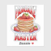 Sticker Cute Pancakes Aux Fraises (Feuille)