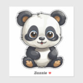 Sticker Cute panda (Feuille)