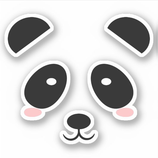 Sticker Cute Panda (Devant)