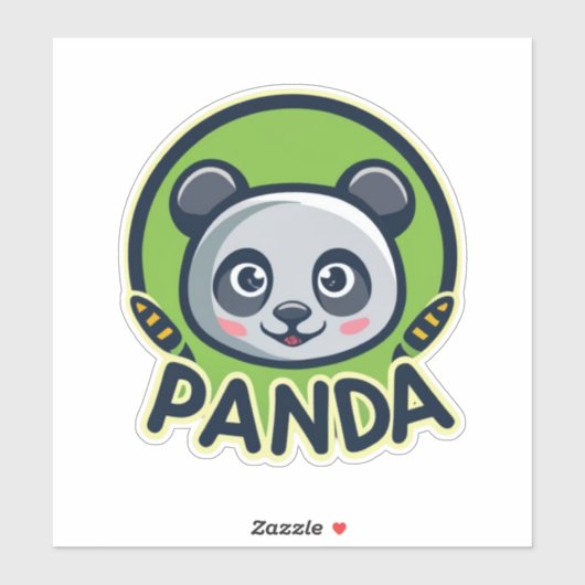 Sticker Cute Panda (Feuille)