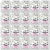 Sticker Cute Panda Pun amusant Laisser un commentaire Peti (Devant)