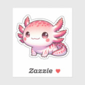 Sticker Cute Pastel Axolotls Nouveaux modèles Vinyl St (Feuille)