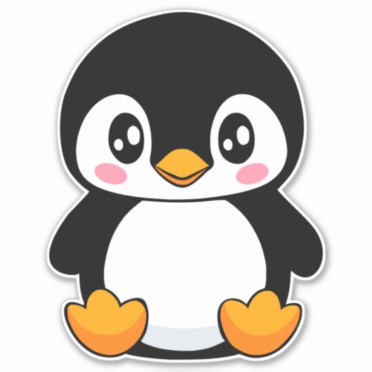 Sticker Cute Penguin (Devant)