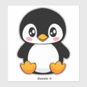Sticker Cute Penguin (Feuille)