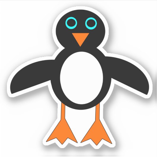 Sticker Cute Penguin (Devant)