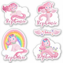 Cute Personnalisée Magique Unicorne Personnalisée