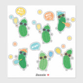 Sticker Cute Pickleball (Feuille)