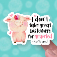 Cute Pig Pun Drôle Grande Clientèle Petite Entrepr