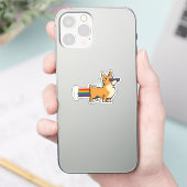 Sticker Cute Pixel Corgi (Téléphone)