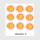 Sticker Cute Pizza (Feuille)