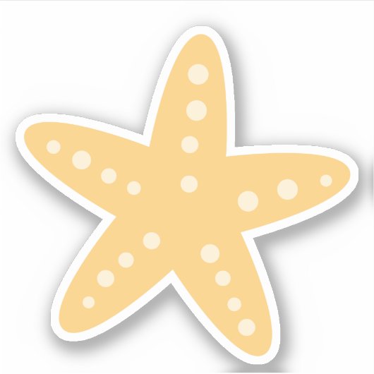 Sticker Cute poisson jaune (Devant)