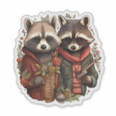 Sticker Cute Raccoon (Devant)