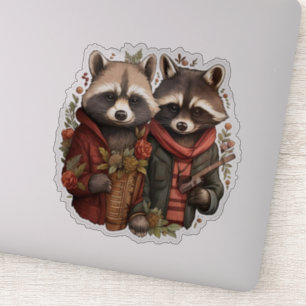 Sticker Cute Raccoon