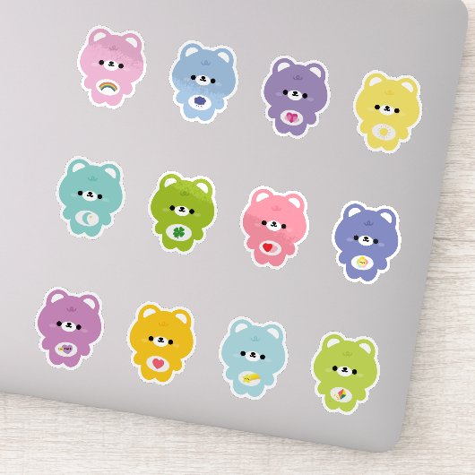 Sticker Cute Rainbow Bear (Détail)