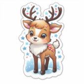 Sticker Cute Reindeer (Devant)