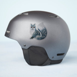 Sticker Cute Renard gris