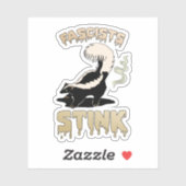 Sticker Cute Retro Skunk - Fascistes Stink (Feuille)