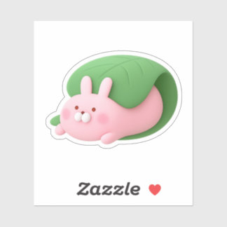 Sticker Cute Sakura Mochi Bunny Japanese Sweet Custom Stic