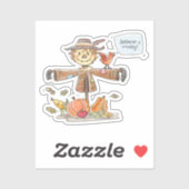 Sticker Cute Scarecrow (Feuille)
