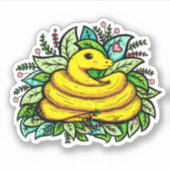 Sticker Cute serpent (Devant)