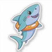 Sticker Cute Shark Baby With Float | Kids (Devant)